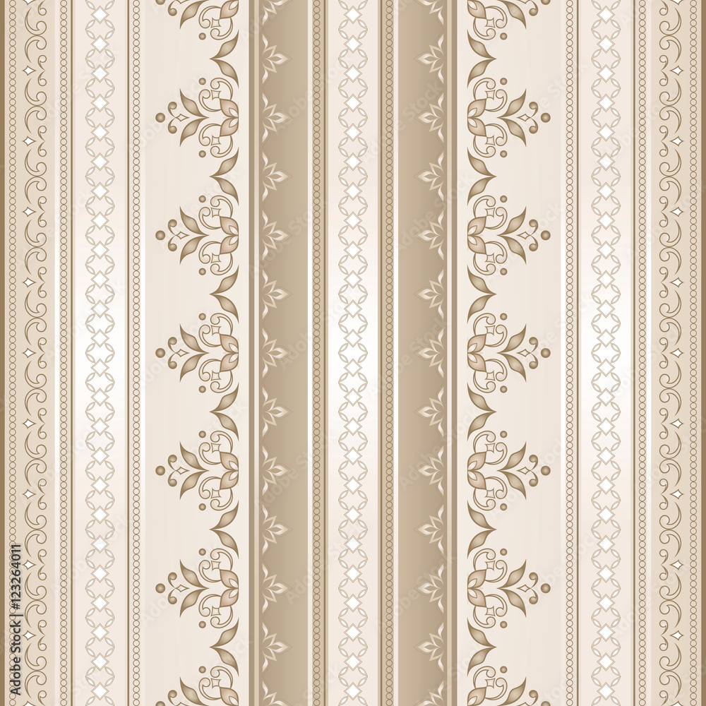 Vector line art seamless border for design template. Vector line art seamless border for design template.