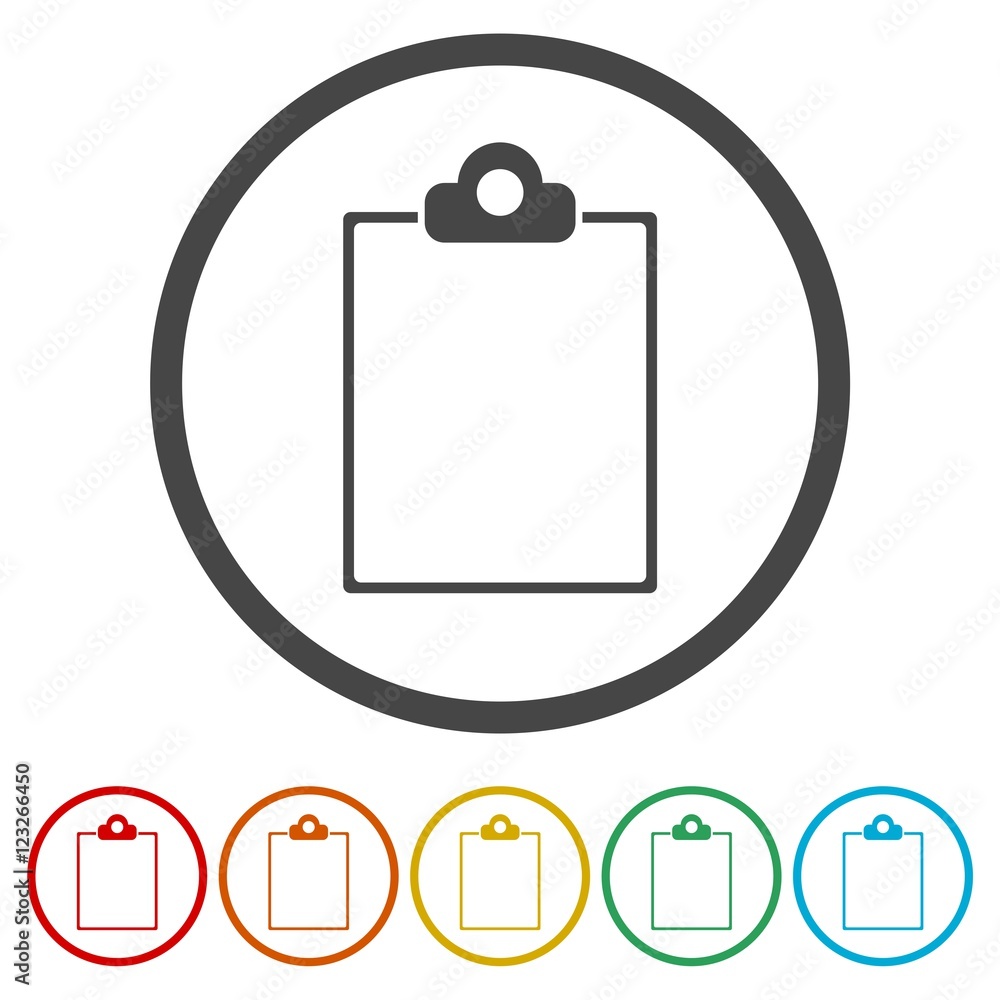 Clip Board with Blank Paper isolated Clip Board with Blank Paper isolated