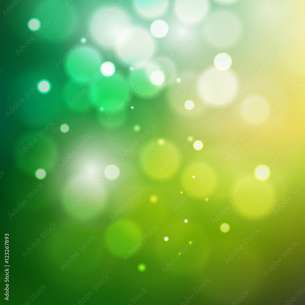 green bokeh abstract light background. Vector illustration green bokeh abstract light background. Vector illustration