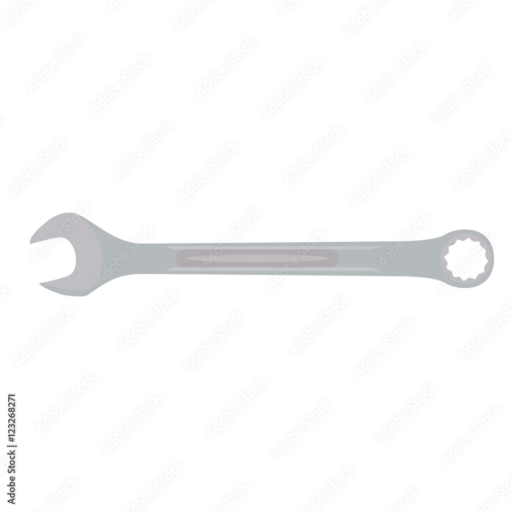 wrench steel vector illustration wrench steel vector illustration
