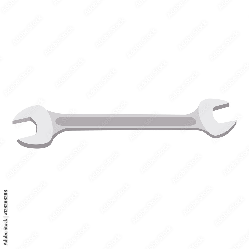 wrench steel vector illustration wrench steel vector illustration