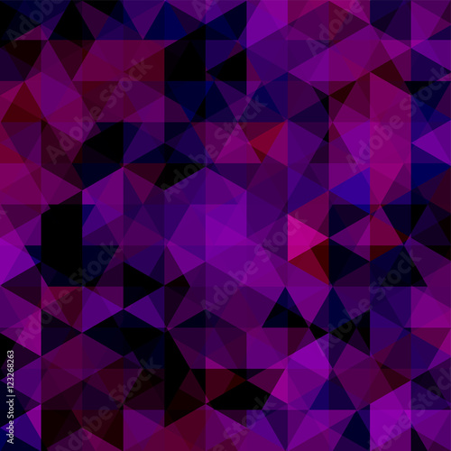 Background of geometric purple shapes. Abstract triangle geometrical background. Mosaic pattern. Vector EPS 10. Vector illustration