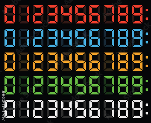 led display numbers