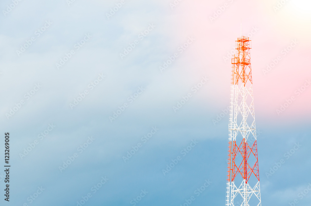 telecom,communication antennas, radio telephone mobile phone antennas on blue sky telecom,communication antennas, radio telephone mobile phone antennas on blue sky