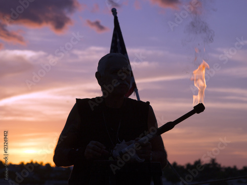 Sunset Flame Tosser photo