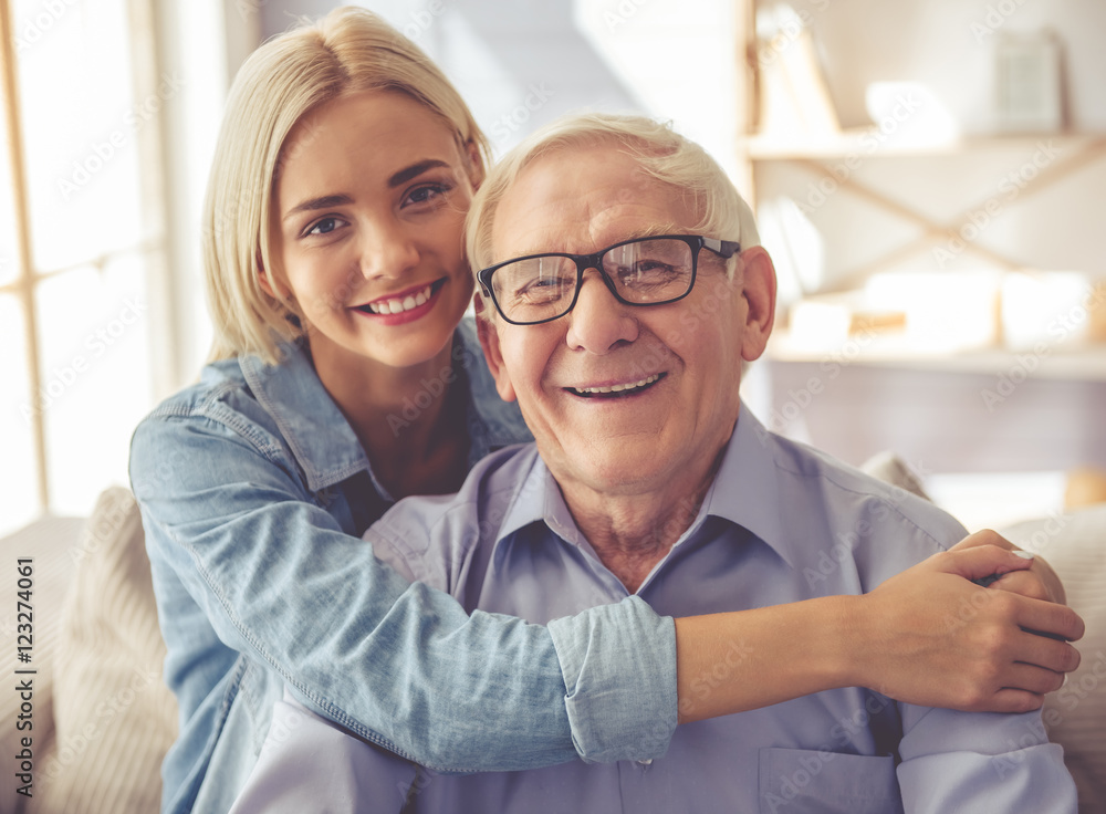 Grandpa and grandchild