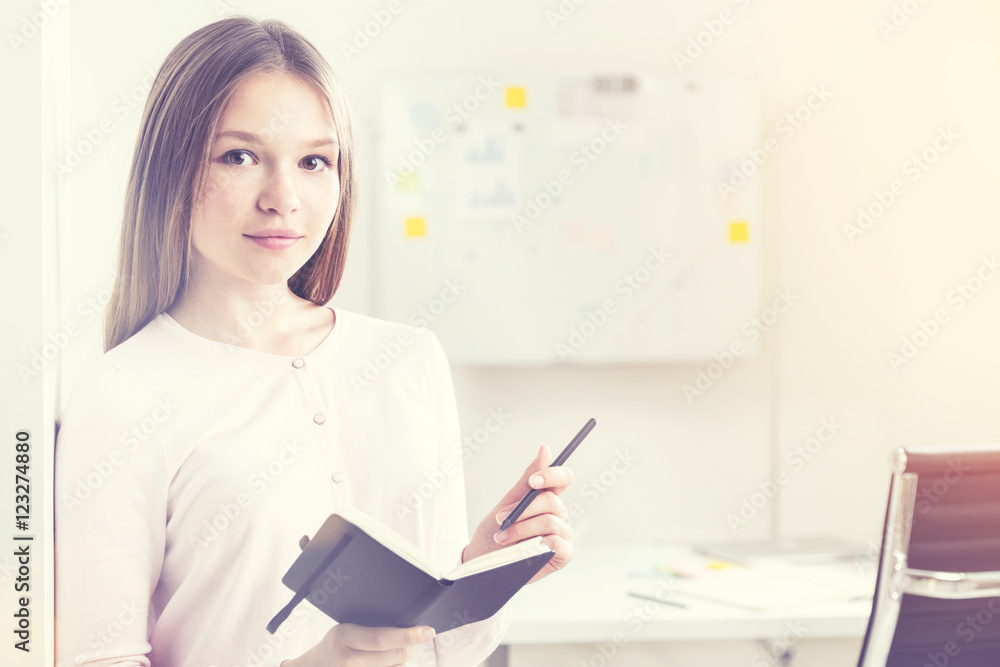 Woman making notes Woman making notes