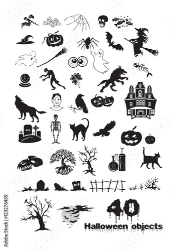 40 Halloween objects