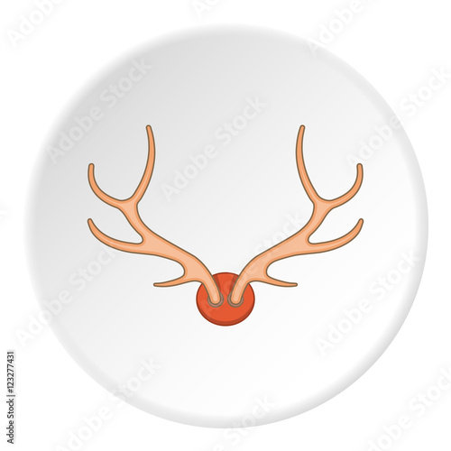 Antlers icon. artoon illustration of antlers vector icon for web