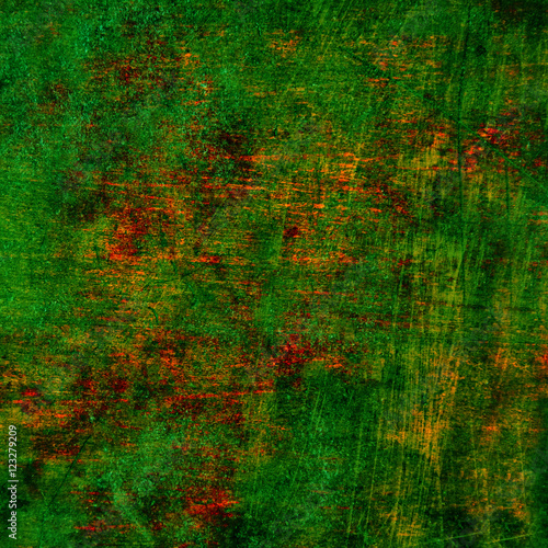 green abstract background. Vintage rusty metal texture