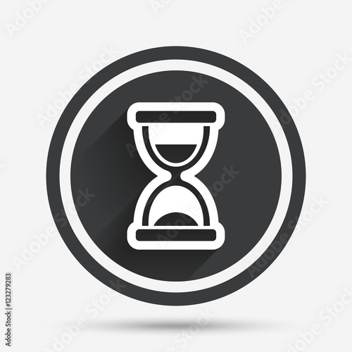 Hourglass sign icon. Sand timer symbol.