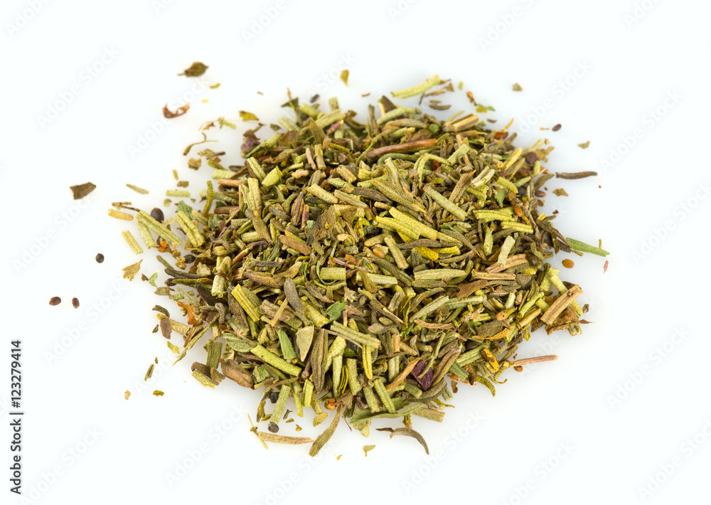 Provencal herbs isolated on white Provencal herbs isolated on white