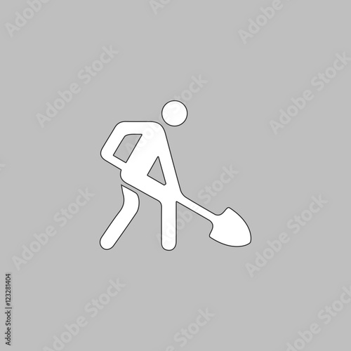 Digging man symbol