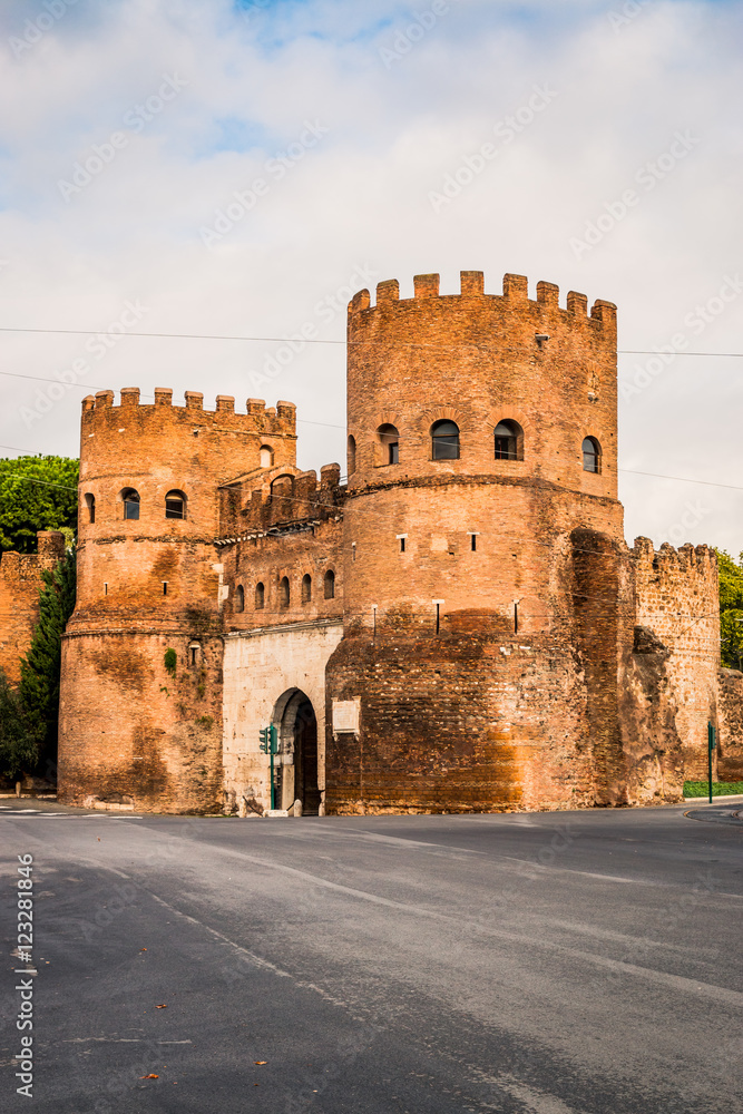 La porte San Paolo, ancienne entrée fortifiée de Rome
