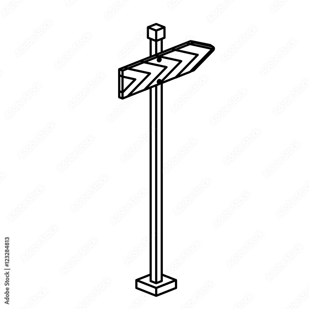 Road sign icon. Information guide and message theme. Isolated design. Vector illustration Road sign icon. Information guide and message theme. Isolated design. Vector illustration