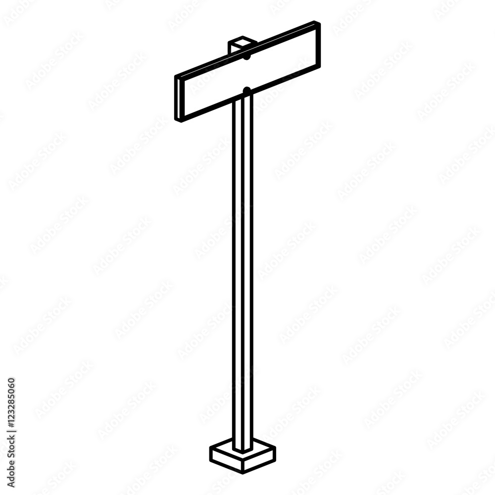 Road sign icon. Information guide and message theme. Isolated design. Vector illustration Road sign icon. Information guide and message theme. Isolated design. Vector illustration