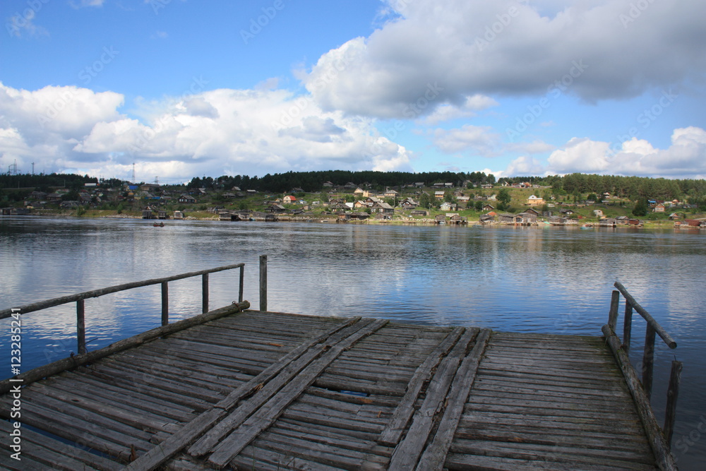 wildlife, sea, river, lake, bridge, pier, wood, village, sunset, beautiful, cloud