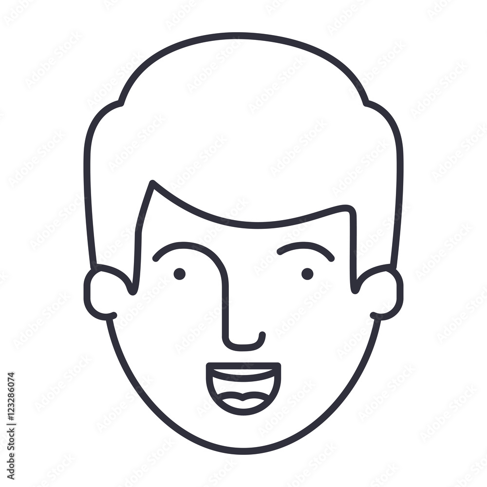 Man cartoon icon. Avatar people person and human theme. Isolated design. Vector illustration Man cartoon icon. Avatar people person and human theme. Isolated design. Vector illustration