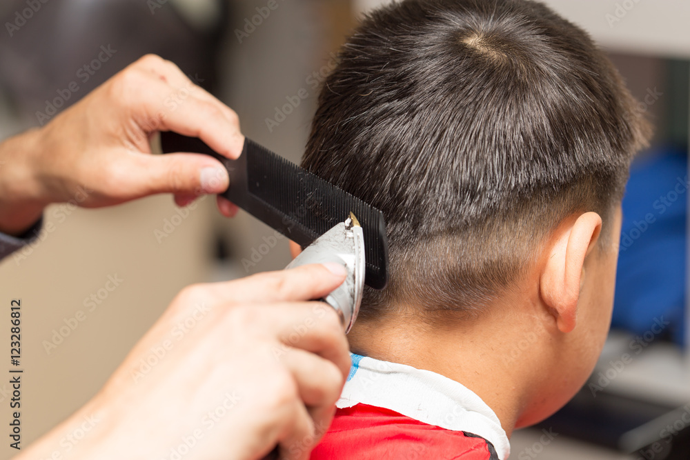 men's haircut at the beauty salon men's haircut at the beauty salon