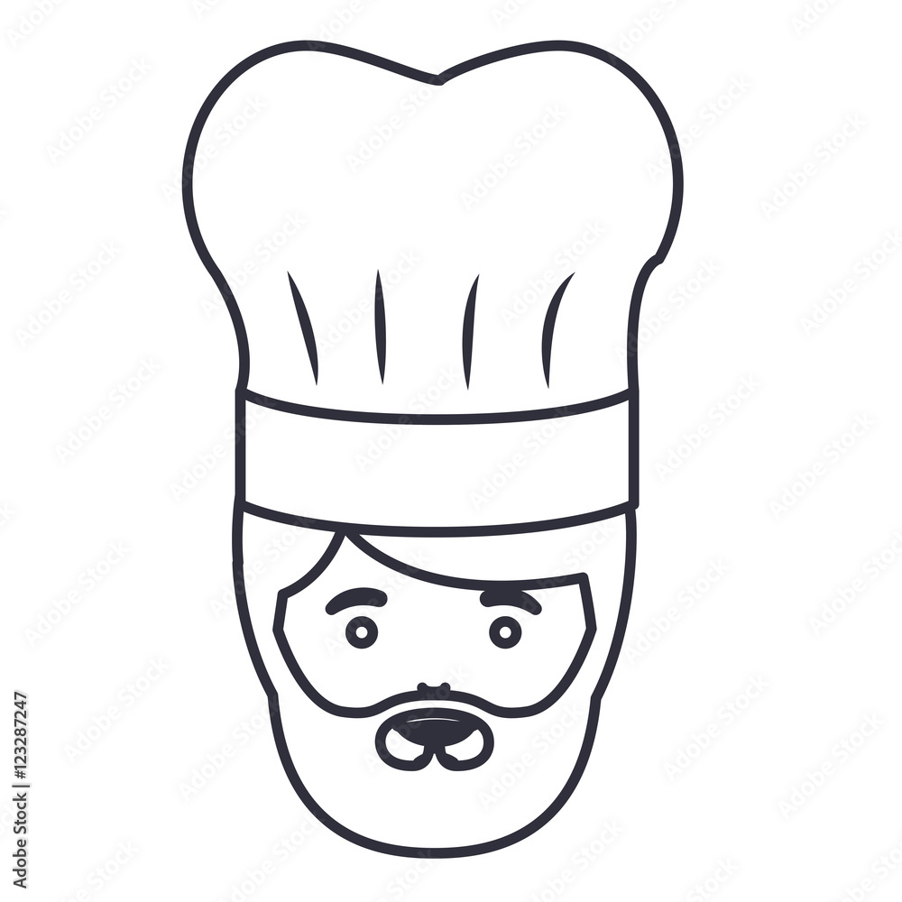 chef man cartoon icon. Avatar people person and human theme. Isolated design. Vector illustration chef man cartoon icon. Avatar people person and human theme. Isolated design. Vector illustration