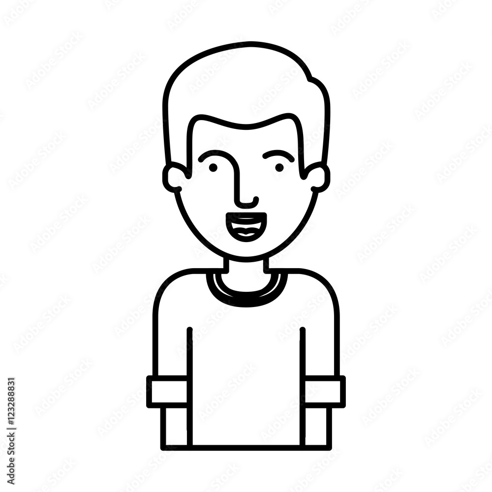 Man cartoon icon. Avatar people person and human theme. Isolated design. Vector illustration Man cartoon icon. Avatar people person and human theme. Isolated design. Vector illustration