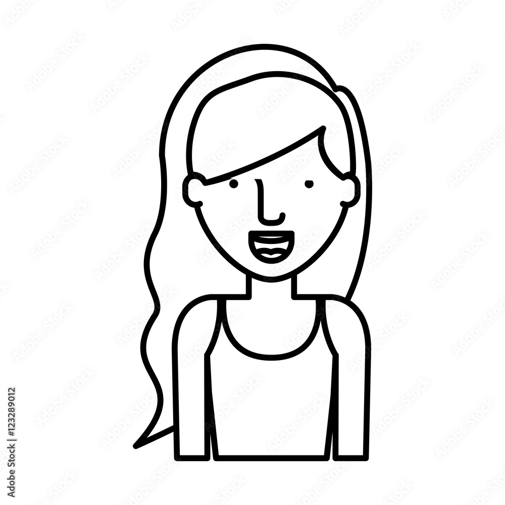 woman cartoon icon. Avatar people person and human theme. Isolated design. Vector illustration woman cartoon icon. Avatar people person and human theme. Isolated design. Vector illustration