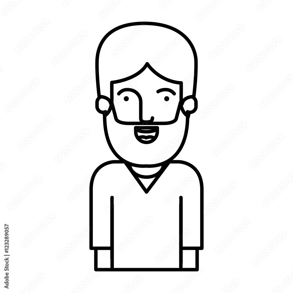 Man cartoon icon. Avatar people person and human theme. Isolated design. Vector illustration Man cartoon icon. Avatar people person and human theme. Isolated design. Vector illustration