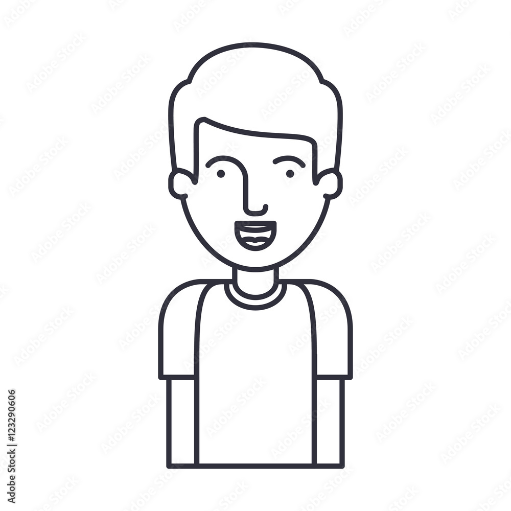 Man cartoon icon. Avatar people person and human theme. Isolated design. Vector illustration Man cartoon icon. Avatar people person and human theme. Isolated design. Vector illustration