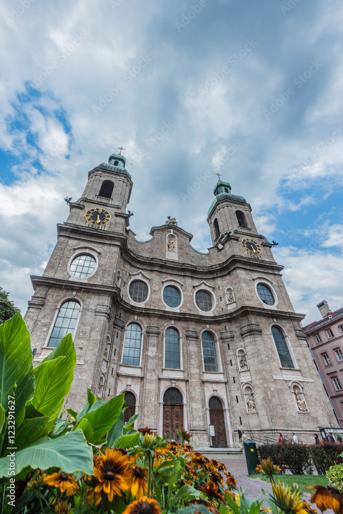 Cathedral of St. James in Innsbruck, Austria.