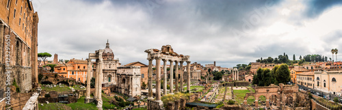 Panorama du forum Romain de Rome