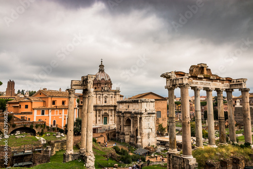 Vue sur le forum Romain de Rome