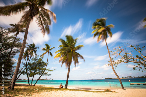 Fototapeta Naklejka Na Ścianę i Meble -  Junkanoo beach, in the heart of Nassau, Capital of the Bahamas