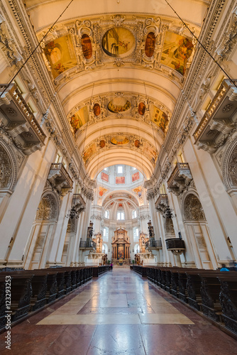 The Salzburg Cathedral  Salzburger Dom  in Salzburg  Austria