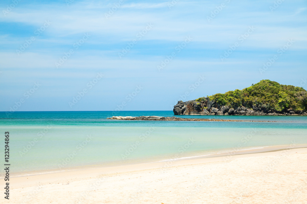 Beach and tropical sea