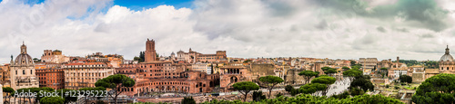 Panorama de la Rome Antique, les marchés de Trajan et le Forum Romain