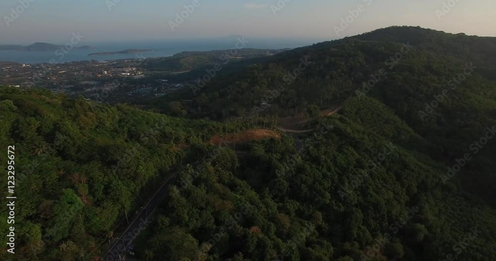 Aerial beaches of Phuket and landmarks Aerial beaches of Phuket and landmarks