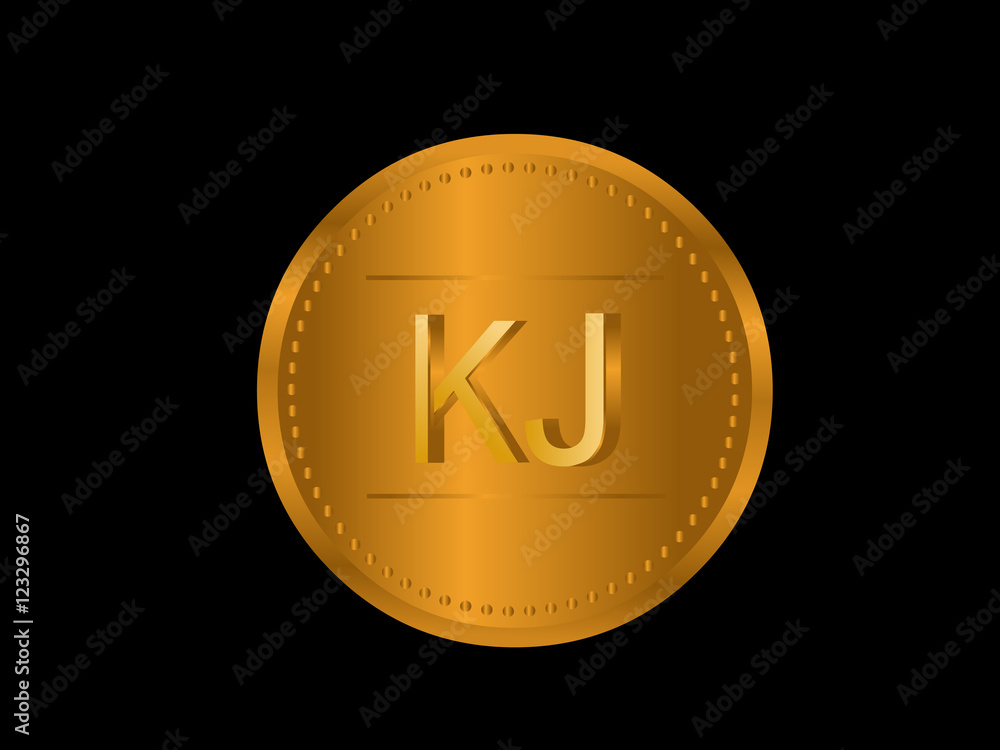 KJ Initial Logo for your startup venture KJ Initial Logo for your startup venture