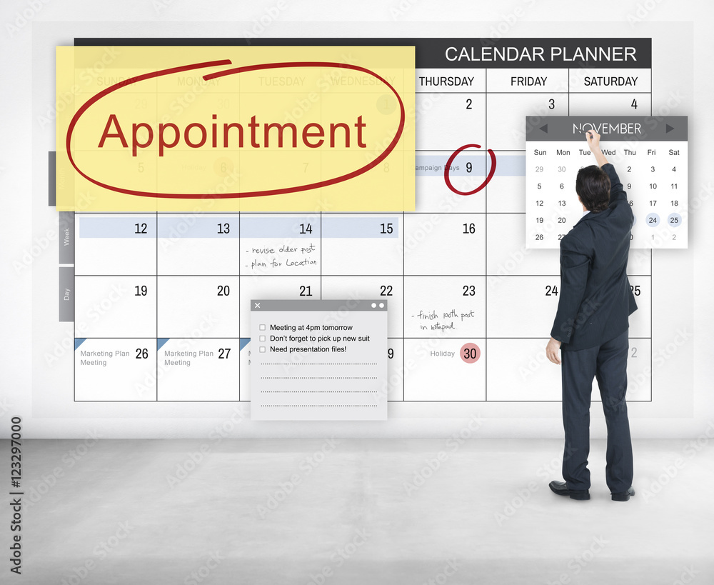 Appointment Planner Schedule Planning To Do List Concept Appointment Planner Schedule Planning To Do List Concept
