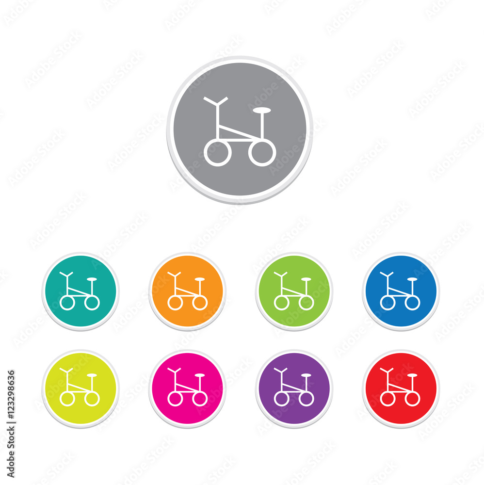 bicycle icon set, vector illustration bicycle icon set, vector illustration