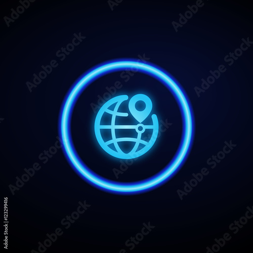 Glowing App Button - Dark