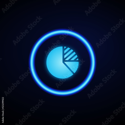 Glowing App Button - Dark