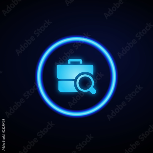 Glowing App Button - Dark