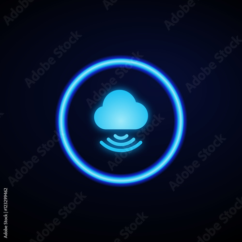 Glowing App Button - Dark