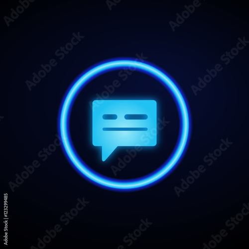 Glowing App Button - Dark