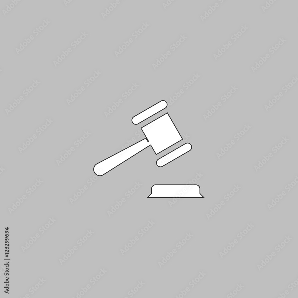 Judge gavel computer symbol Judge gavel computer symbol