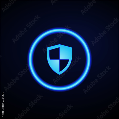 Glowing App Button - Dark