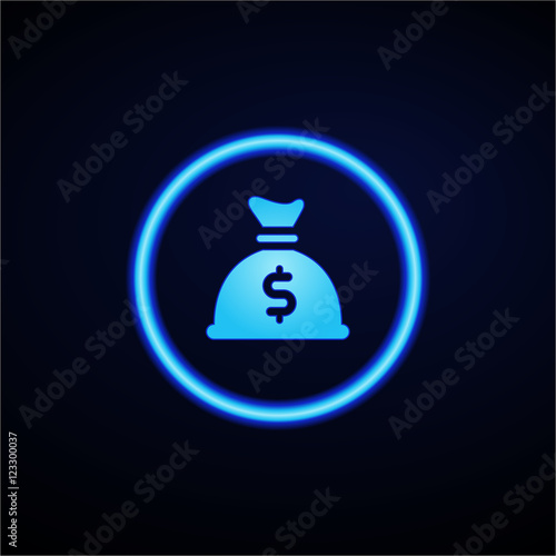 Glowing App Button - Dark