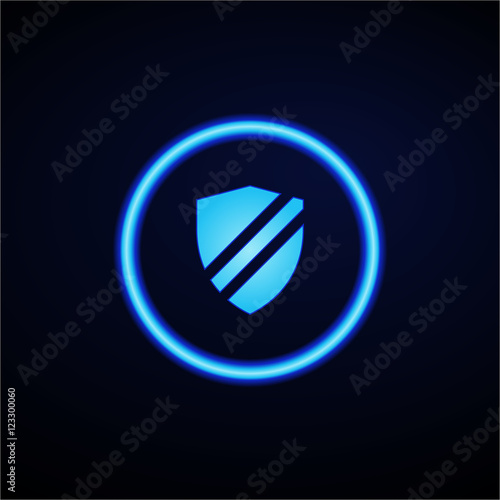 Glowing App Button - Dark