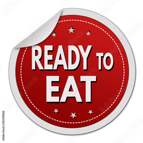 Ready to eat sticker