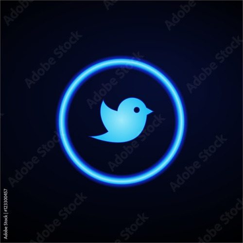 Glowing App Button - Dark